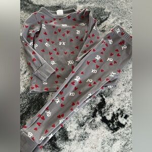 Valentine’s Day Toddler‎ Pajamas size 3T by pink elephant brands organic cotton